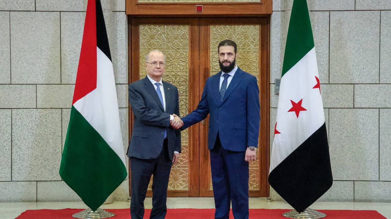 أحمد الشرع ووزير الخارجية السوري يستقبلان وفدًا فلسطينيًا رفيع المستوى - رادار سوريا