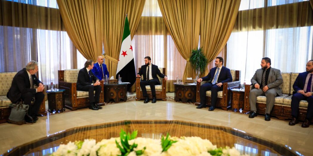 الشرع والشيباني يستقبلان مدير الوكالة الدولية للطاقة الذرية في دمشق- رادار سوريا - رادار سوريا