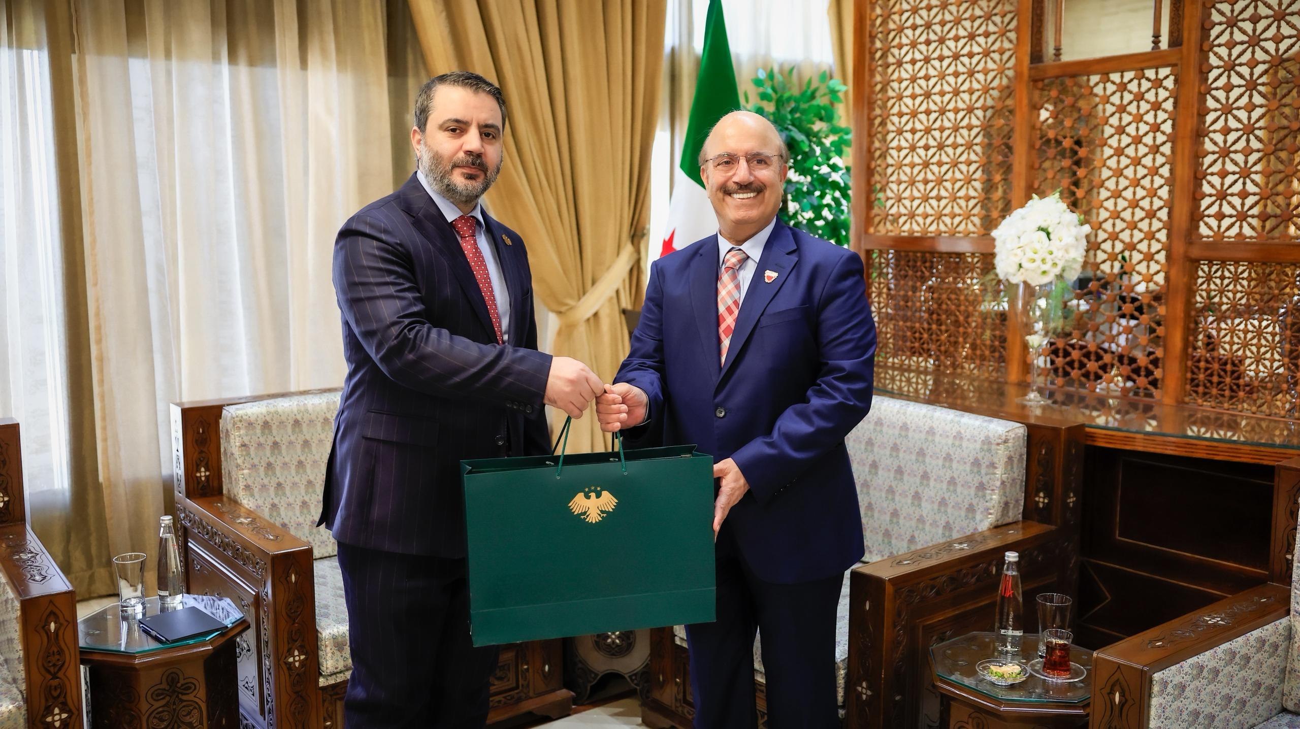 وزير الخارجية والمغتربين أسعد الشيباني يبحث مع سفير مملكة البحرين- رادار سوريا - رادار سوريا
